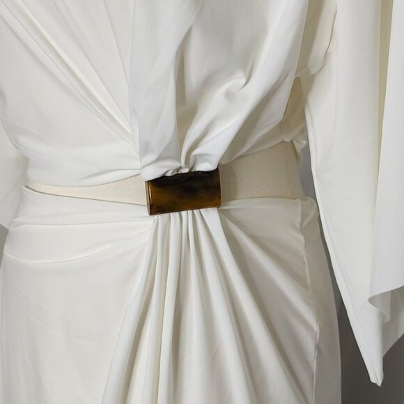 VIX Cover Up L white Solid Zaila Short Cover-up Cut Out Resortwear - Picture 7 of 13